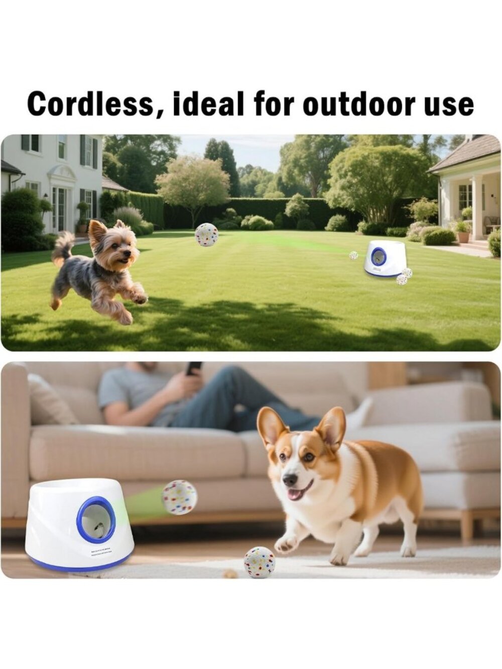 Automatic Dog Ball Launcher - Interactive Fetch Machine, 3 Distance Settings - Picture 6 of 7